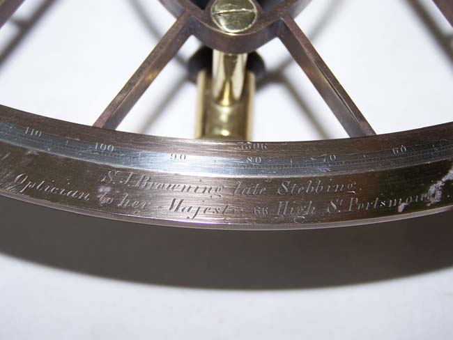 A Fine 19th century cased Sextant by Samuel Browning of Portsmouth circa 1847 — image 6